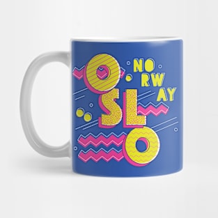 Retro 90s Oslo, Norway Mug